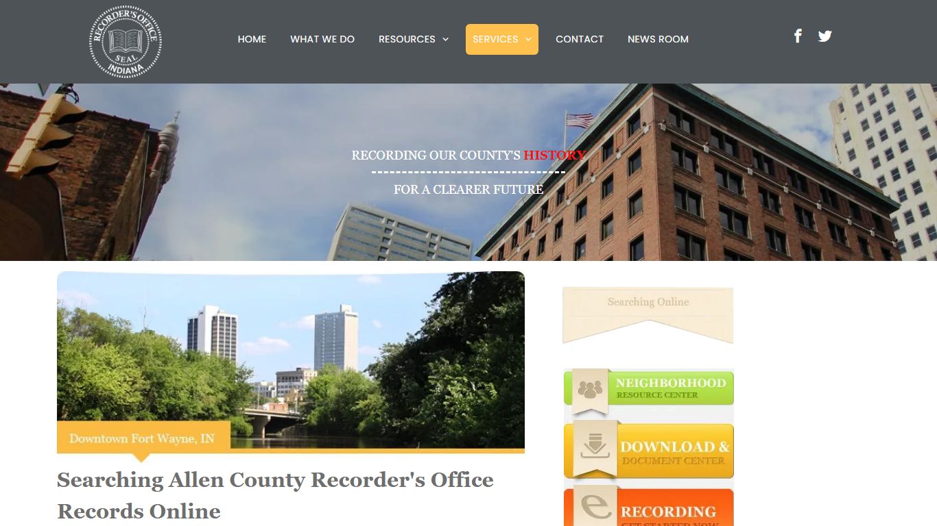 Searching Allen County Recorder's Office Records Online